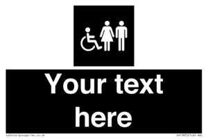 Custom information: black panel disabled female and male